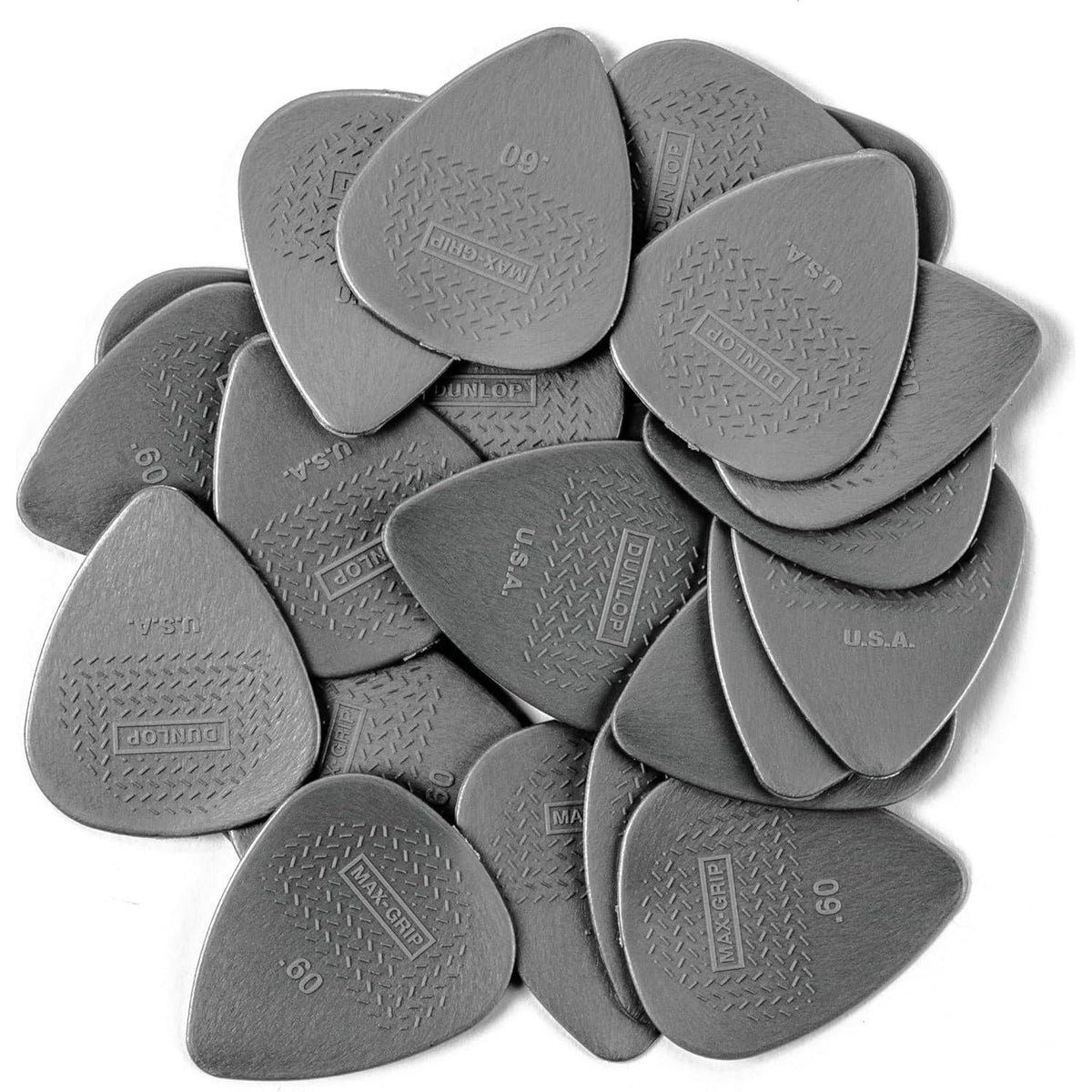 JIM DUNLOP Max-Grip Nylon Standard 0.60mm Guitar Picks-24 Pack (449F060),