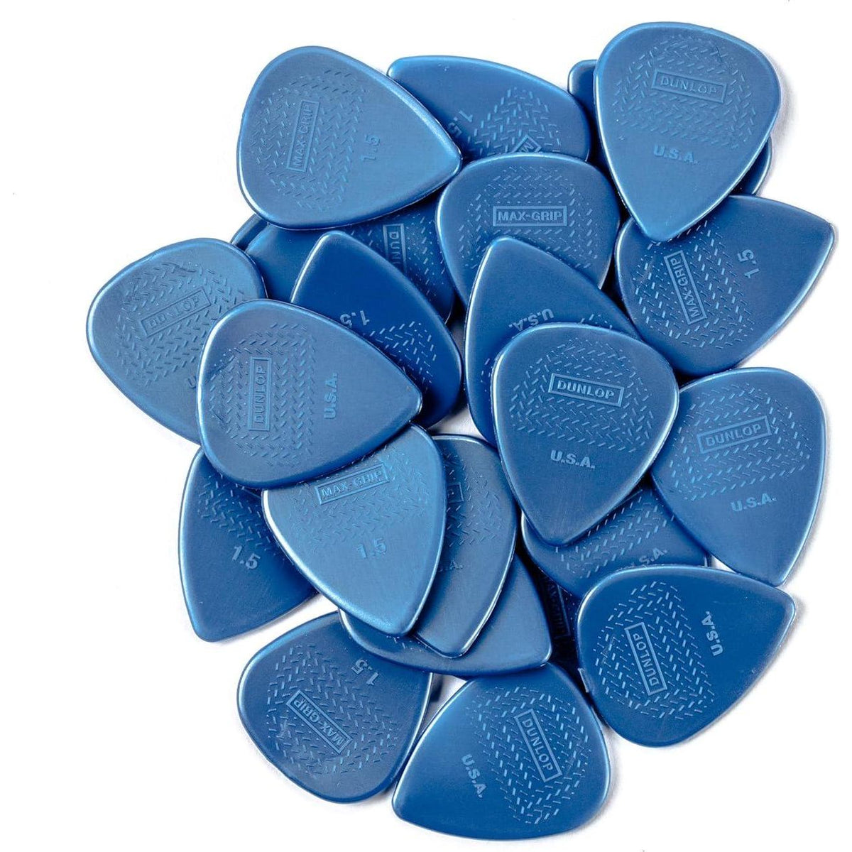 JIM DUNLOP Max-Grip Nylon Standard 1.5mm Guitar Picks-24 Pack (449F150),