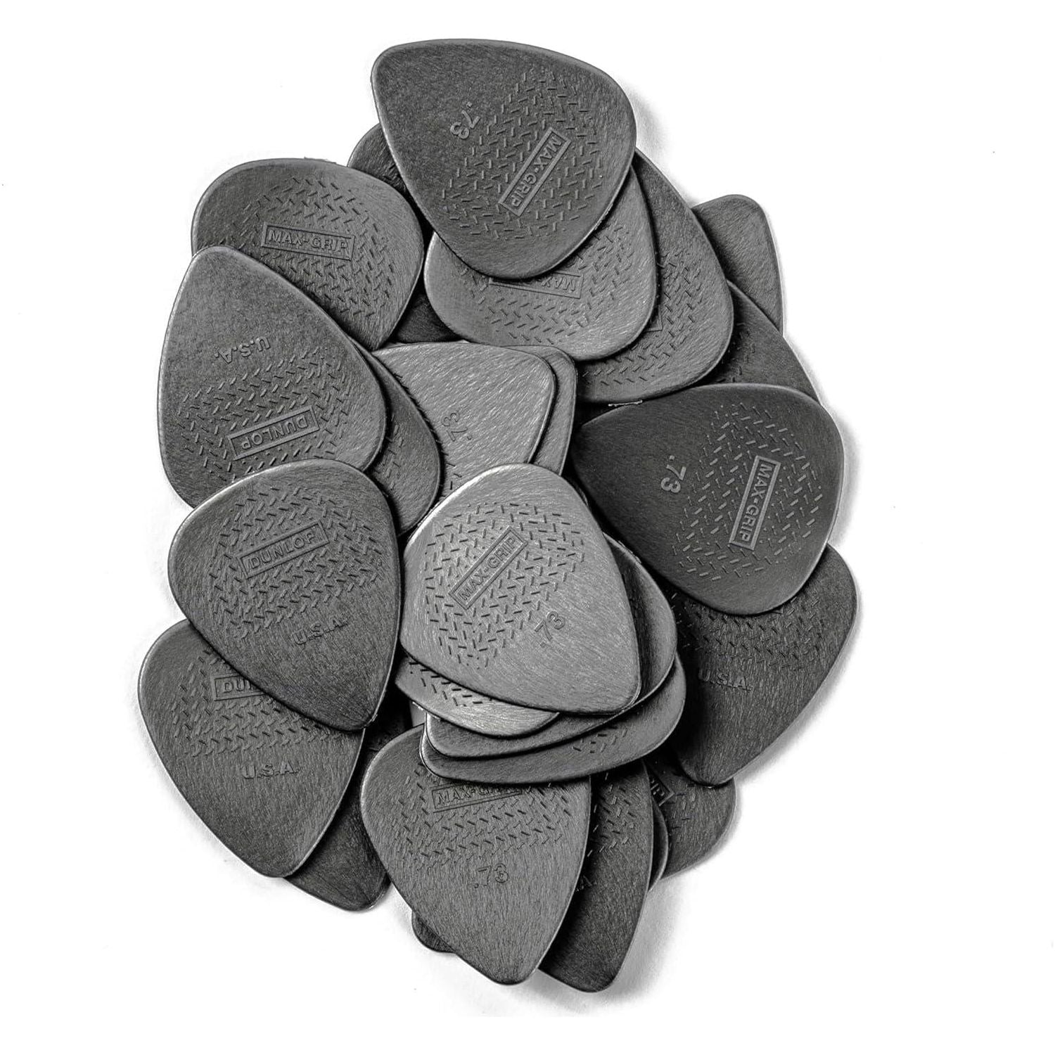 JIM DUNLOP Max-Grip Nylon Standard 0.73mmguitar Picks-24 Pack (449F073),