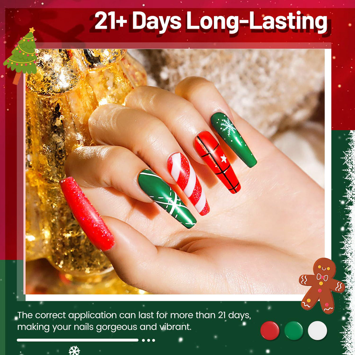 JODSONE JODSONE 23 PCS Gel Nail Polish Set With Base Glossy And Matte Top Coat Multicolored Gel Nail Long Lasting Suitable For All Seasons