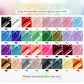 JODSONE JODSONE 36 PCS Gel Nail Polish Set-32 Colors Gel Polish Kit Base Coat Glossy Matte And Glitter Top Coat Nail Polish Set Green Blue Red Pink Collection Gifts For Women