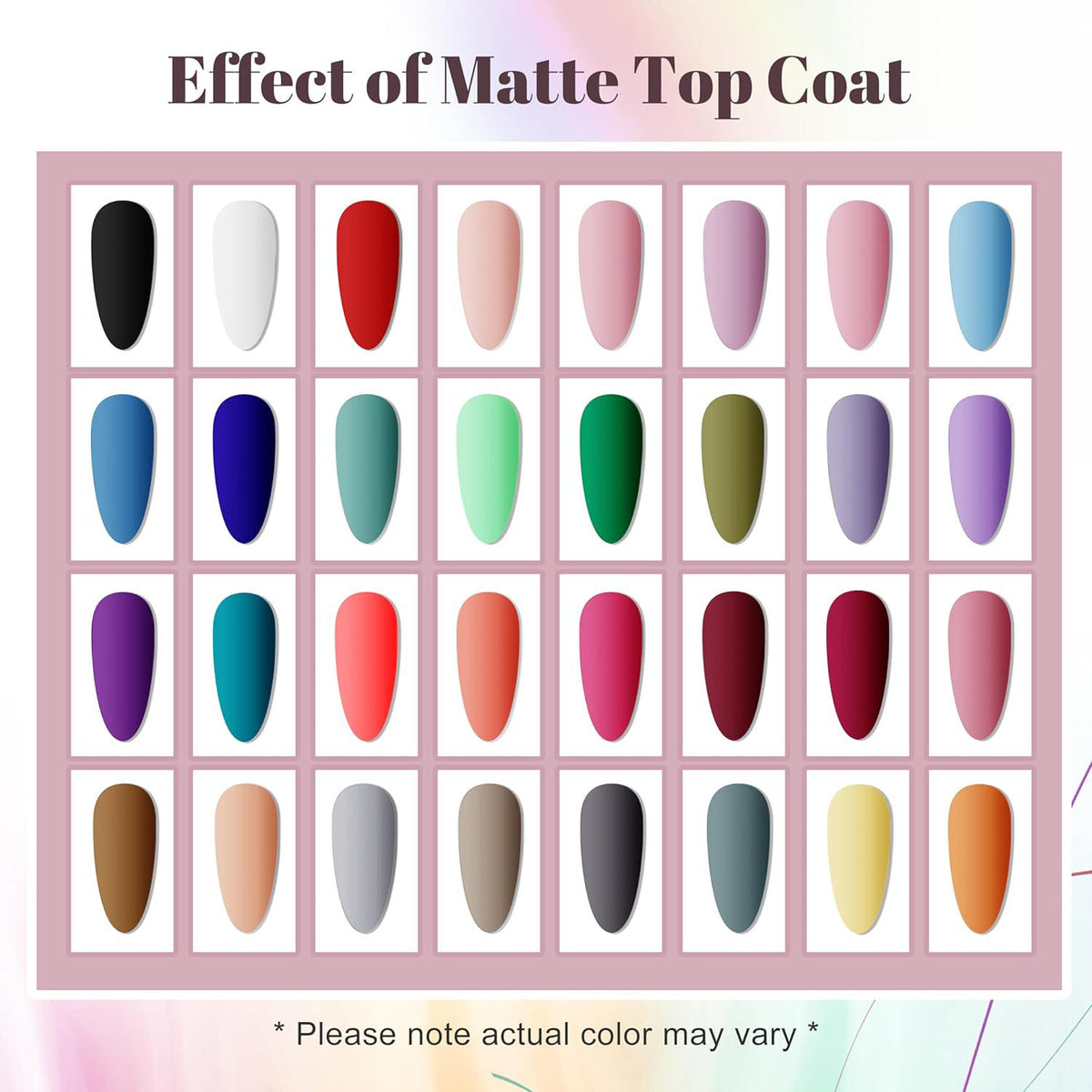 JODSONE JODSONE 36 PCS Gel Nail Polish Set-32 Colors Gel Polish Kit Base Coat Glossy Matte And Glitter Top Coat Nail Polish Set Green Blue Red Pink Collection Gifts For Women