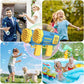 Joneg 2 Pack Bubble Machine for Kids with Solution Birthday Gift Outdoor Fun Toy for Ages 3 to 8
