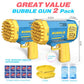Joneg 2 Pack Bubble Machine for Kids with Solution Birthday Gift Outdoor Fun Toy for Ages 3 to 8