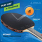JOOLA Omega Speed Table Tennis Paddle, 1 Pc, Flared Handle, Green Vizon Rubber, Advanced Training Racket, Tournament Level
