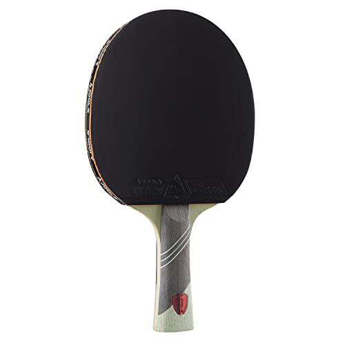 JOOLA Omega Speed Table Tennis Paddle, 1 Pc, Flared Handle, Green Vizon Rubber, Advanced Training Racket, Tournament Level