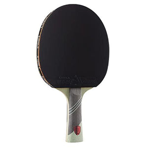 JOOLA Omega Speed Table Tennis Paddle, 1 Pc, Flared Handle, Green Vizon Rubber, Advanced Training Racket, Tournament Level