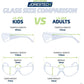 JORESTECH Kids Safety Glasses UV Protection Anti Scratch Clear Frameless Glasses, Meets ANSI Z87+ Standards, Eye Protection Activewear (LS-375-CL),