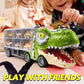 Joyin dinosaur transport truck toy 13 in 1 with 12 pull back cars for kids ages 3 to 5 birthday gift for boys