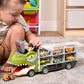 Joyin dinosaur transport truck toy 13 in 1 with 12 pull back cars for kids ages 3 to 5 birthday gift for boys