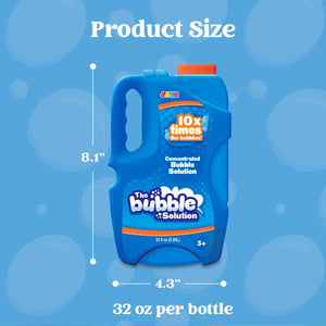 JOYIN Bubble Solution, 32 oz Concentrate Refill, Makes Up to 2.5 Gallons, Great for Wands & Bubble Machines