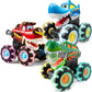 Joyin 3-Pack Monster Truck Light-Up Cars, Motion Activated Toddler Toy Gift for Boys & Girls