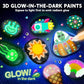 Joyin Glow in the Dark Rock Painting Kit Arts and Crafts for Kids Ages 6 to 12 Includes Paints Brushes and Rocks
