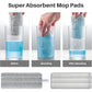 Joymoop Mop and Bucket with Wringer Set, Hands-Free Flat Floor Mop & Bucket, 3 Washable Microfiber Pads, Wet & Dry Use Floor Cleaning System