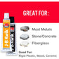 J-B Weld KwikWeld, 6 Minute Set Epoxy, Steel Reinforced Epoxy, High Strength - 2 Pack, Dark Grey (8276-2),043425990471