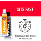 J-B Weld KwikWeld, 6 Minute Set Epoxy, Steel Reinforced Epoxy, High Strength - 2 Pack, Dark Grey (8276-2),043425990471