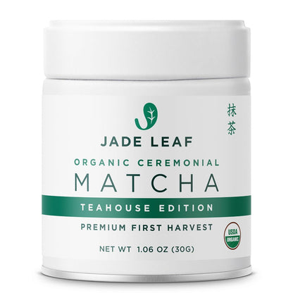 Jade Leaf Matcha Jade Leaf Matcha Organic Ceremonial Grade Matcha Green Tea Powder - Authentic Japanese Origin - Teahouse Edition Premium First Harvest (1.06 Ounce)