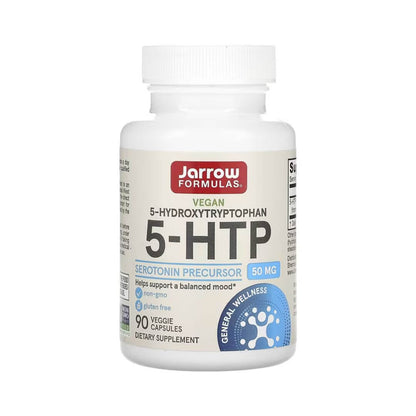 Jarrow Formulas 5-Hydroxytryptophan 5-HTP 50mg 90 Veg Capsules