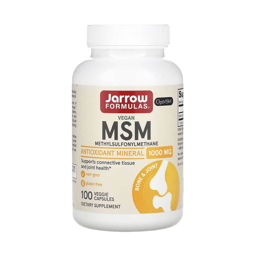 Jarrow Formulas MSM Methyl Sulfonyl Methane 1000mg 100 Veg Capsules