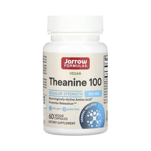 Jarrow Formulas Theanine-100 100mg 60 Veg Capsules