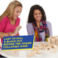 Jenga Classic Wood Block Game with 54 Genuine Hardwood Blocks Stacking Tower Game for Ages 6 and Up 1 or More Players Family and Party Fun