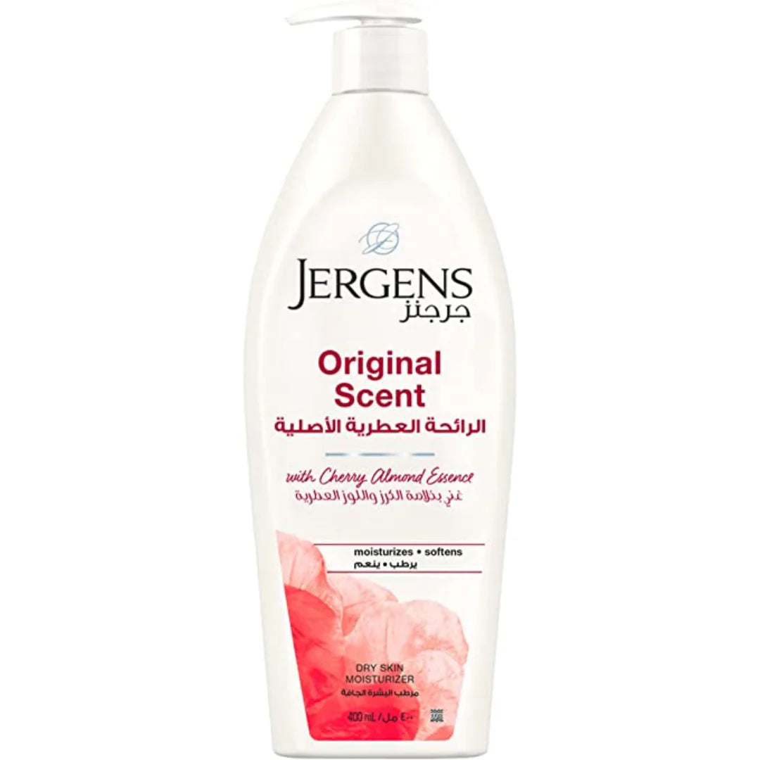 Jergens Original Scent Cherry & Almond Essence Dry Skin Moisturizer 400ml