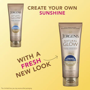 Jergens Natural Glow Firming Self Tanner Lotion Fair to Medium with Collagen and Elastin 7.5 oz