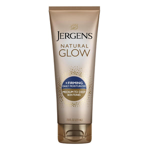 Jergens Natural Glow Firming Daily Moisturizer for Medium to Tan Skin, 7.5 oz Tube