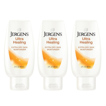 Jergens Jergens Ultra Healing Dry Skin Moisturizer, Body And Hand Lotion, For Long Lasting Skin Hydration, With HYDRALUCENCE Blend, 3 Fl Oz (Pack Of 3)