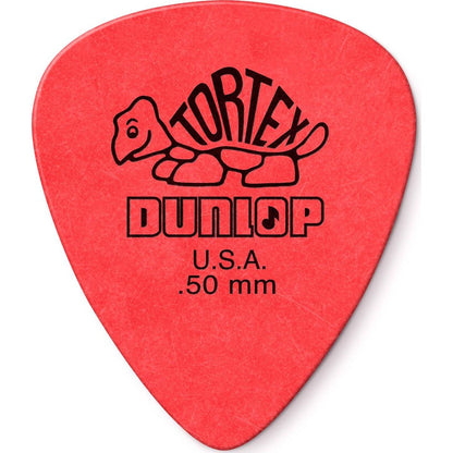 Jim Dunlop StandardDunlop 50mm Red Guitar Pick Tortex Standard 12 Pack (418P.50),