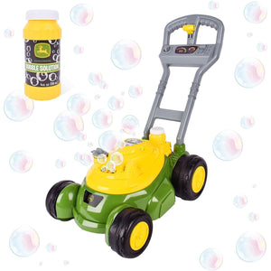 John Deere Bubble Mower for Toddlers Bubble Blowing Toy for Indoor Outdoor Garden Play