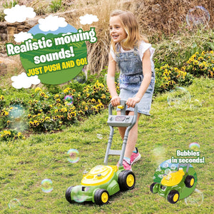 John Deere Bubble Mower for Toddlers Bubble Blowing Toy for Indoor Outdoor Garden Play