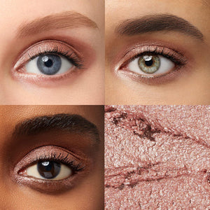 Julep Julep Eyeshadow 101 Crème-to-Powder Waterproof Eyeshadow Stick Rose Shimmer Long-Lasting, Crease-Proof, Pearlescent Rose Shimmer Cream Eyeshadow With Built-in Smudger