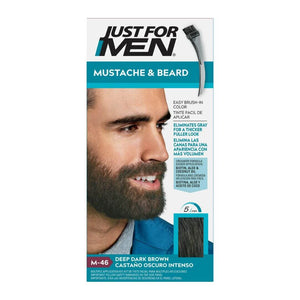 Just For Men Mustache & Beard M-46 Deep Dark Brown Easy Brush-In Color