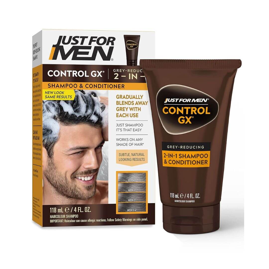 Just For Men Control GX Grey-Reducing 2-In-1 Shampoo + Conditioner 118ml