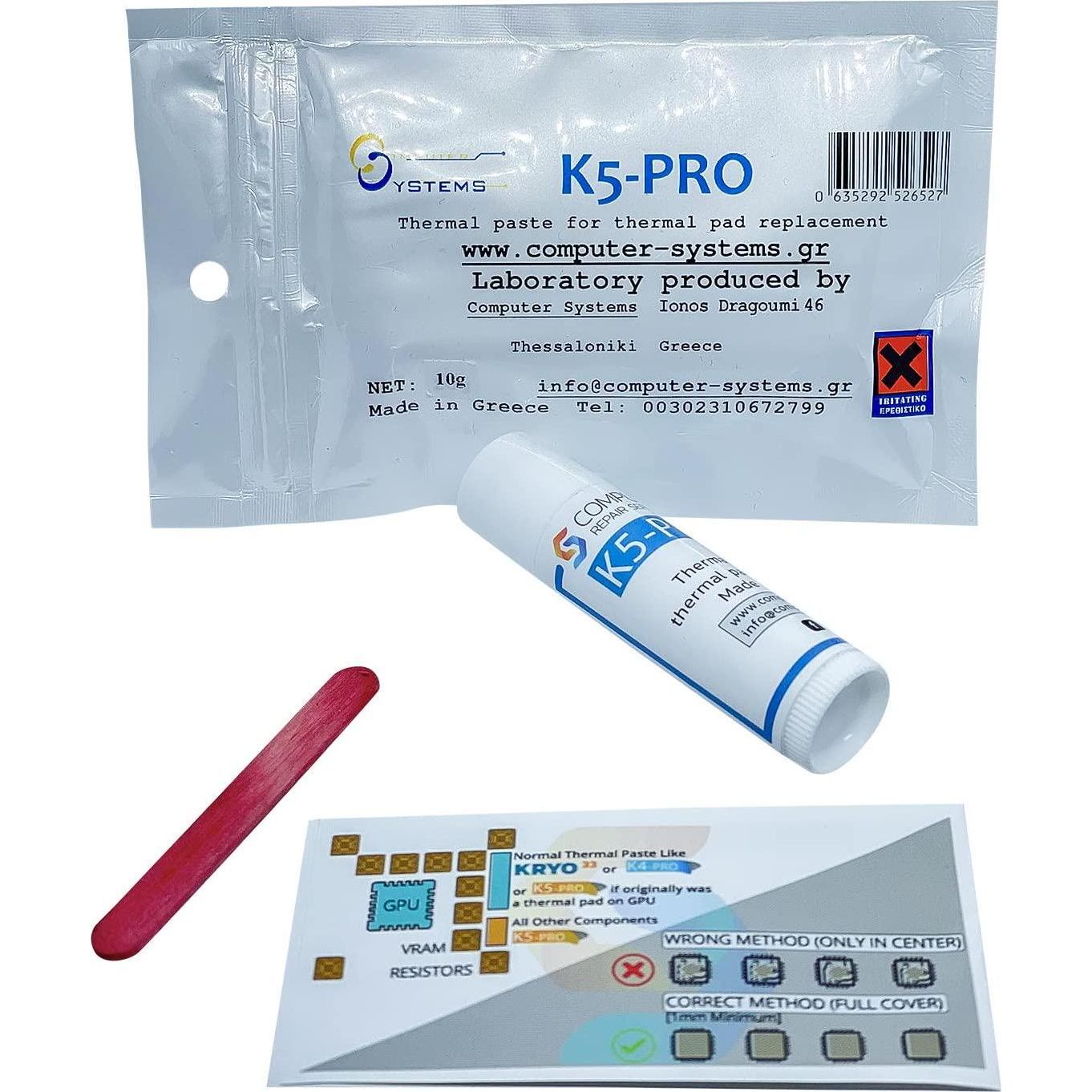 K5 PRO 10g Viscous Thermal Paste For Thermal Pad Replacement Liquid Thermal Pad Putty Compatible With Apple IMac, Asus ROG, Acer Nitro, MSI Laptops, RTX 3080, 2080TI, 3090, PS4, Nintendo Switch, Xbox,