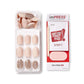 KISS ImPRESS No Glue Mani Press On Nails, Design, 'Evanesce', Beige, Short Size, Oval Shape, Includes 30 Nails, Prep Pad, Instructions Sheet, 1 Manicure Stick, 1 Mini File,