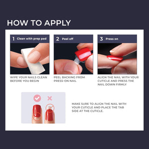 KISS ImPRESS No Glue Mani Press On Nails, Design, 'Evanesce', Beige, Short Size, Oval Shape, Includes 30 Nails, Prep Pad, Instructions Sheet, 1 Manicure Stick, 1 Mini File,