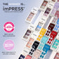 KISS ImPRESS No Glue Mani Press On Nails, Design, 'Evanesce', Beige, Short Size, Oval Shape, Includes 30 Nails, Prep Pad, Instructions Sheet, 1 Manicure Stick, 1 Mini File,
