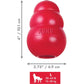 KONG Classic Large Dog Toy Durable Natural Rubber for Chewing Fetch and Treat Stuffing with Erratic Bounce for Long Play Sessions