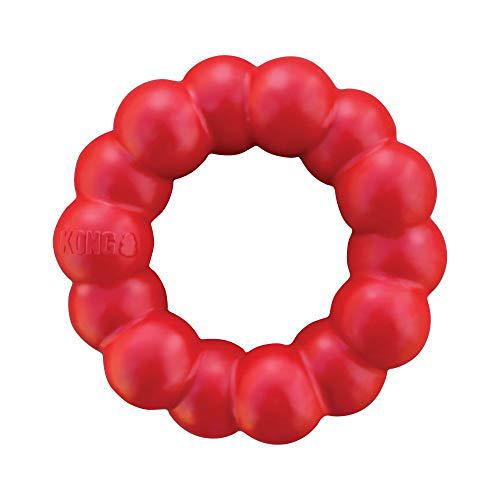 KONG Ring Dog Toy Natural Rubber Chew Ring Supports Dental Health Small Medium Breeds