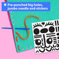 Krafun My First Sewing Kit for Kids with 7 DIY Plush Projects Arts and Crafts Gift for Boys and Girls