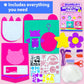Krafun My First Sewing Kit for Kids with 7 DIY Plush Projects Arts and Crafts Gift for Boys and Girls