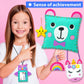 Krafun My First Sewing Kit for Kids with 7 DIY Plush Projects Arts and Crafts Gift for Boys and Girls