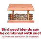 Kaytee All-American Wild Bird Food Seed Blend, 5 lb Bag, Premium Natural Mix for Outdoor Birds