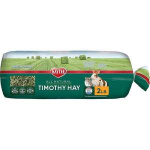 Kaytee Natural Timothy Hay 2 lb for Rabbits Guinea Pigs and Small Animals Supports Digestive Health