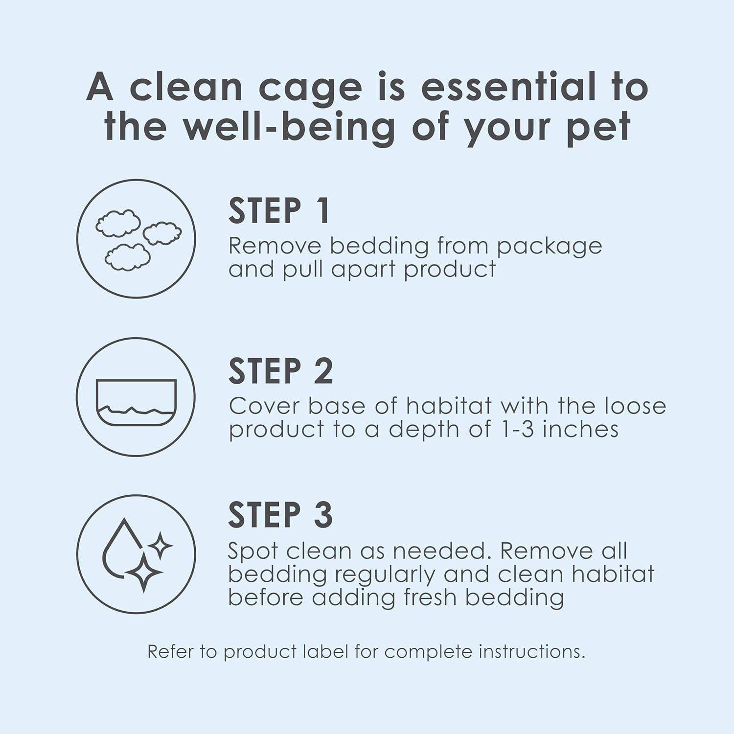 Kaytee Clean And Cozy White Paper Bedding, Made For Small Animals, 100 Liters, Pack Of 2,071859006109