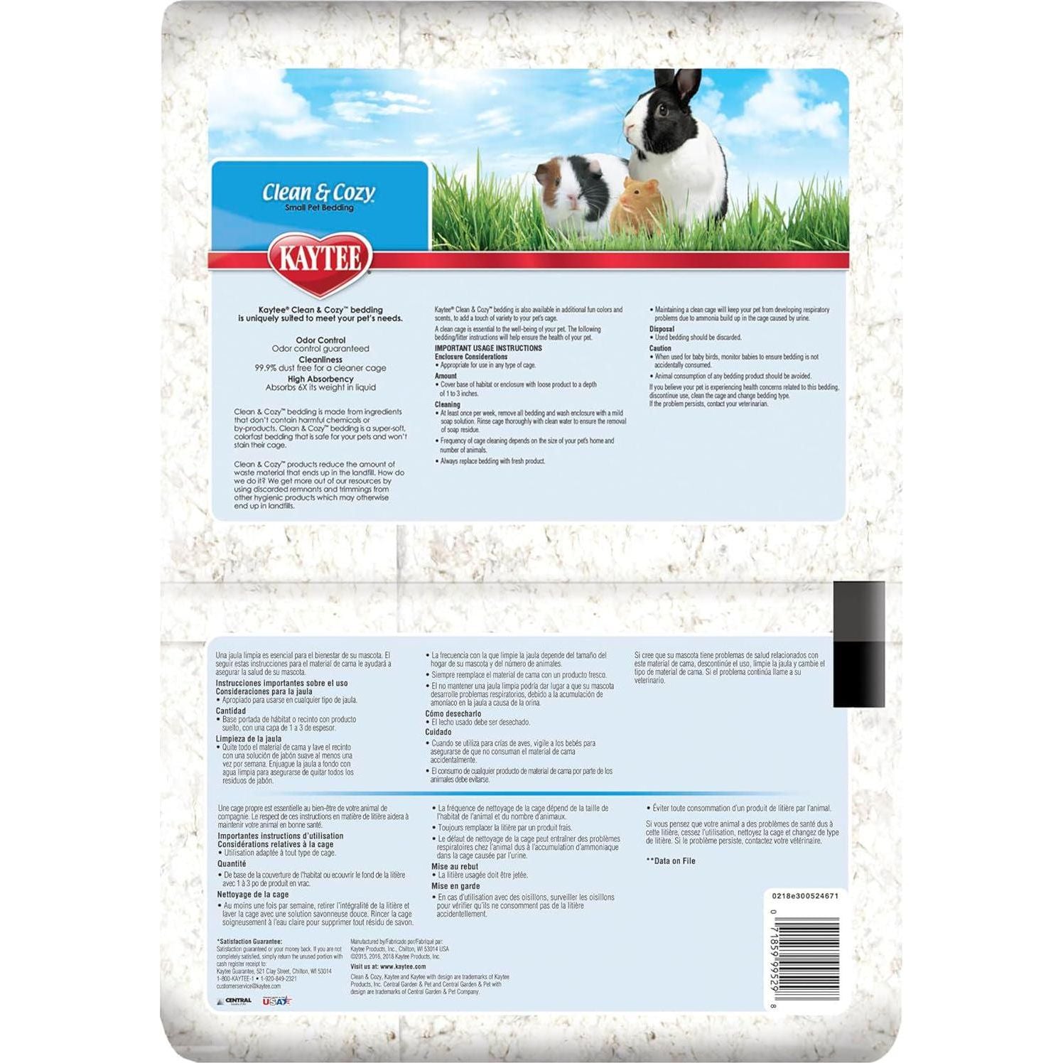 Kaytee Clean And Cozy White Small Animal Bedding,