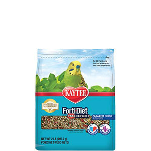 Kaytee Forti-Diet Pro Health Parakeet Food 2 lb Bag for Birds