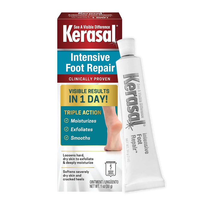Kerasal Kerasal Intensive Foot Repair, Skin Healing Ointment For Cracked Heels And Dry Feet, 1 Oz